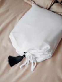 Комплект постільної білизни White з принтом "Дотик" B.D.S.M. модель SBCPKB01white Фото