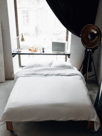 Комплект постільної білизни White з принтом "Дотик" B.D.S.M. модель SBCPKB01white Фото