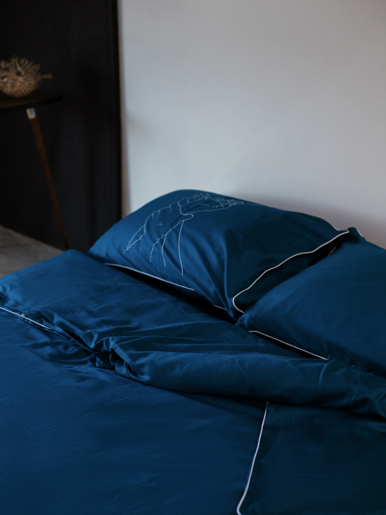 Комплект постільної білизни Deep Blue з принтом "Пристрасть" B.D.S.M. модель SBCPKB01blue Фото