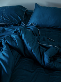 Комплект постільної білизни Deep Blue з принтом "Пристрасть" B.D.S.M. модель SBCPKB01blue Фото