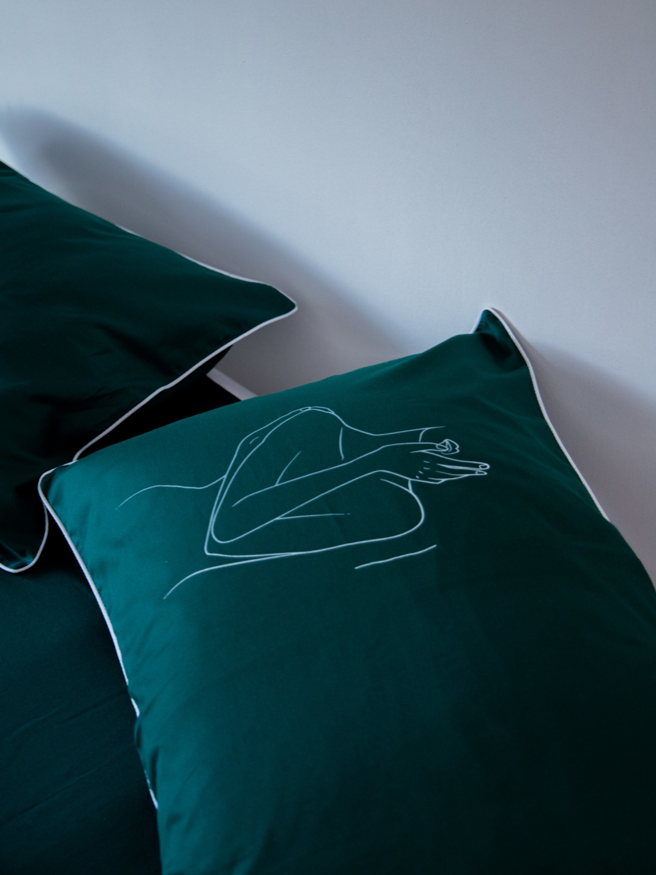 Комплект постільної білизни Deep Green з принтом "Бажання" B.D.S.M. модель SBCPKB0green Фото