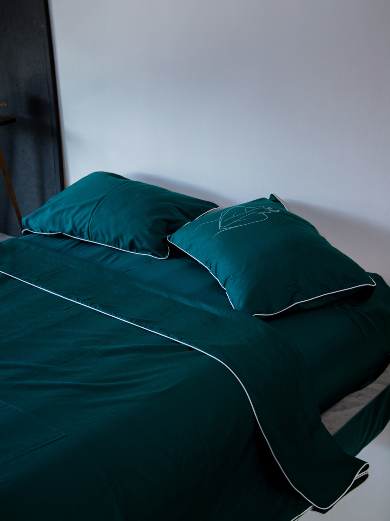 Комплект постільної білизни Deep Green з принтом "Бажання" B.D.S.M. модель SBCPKB0green Фото