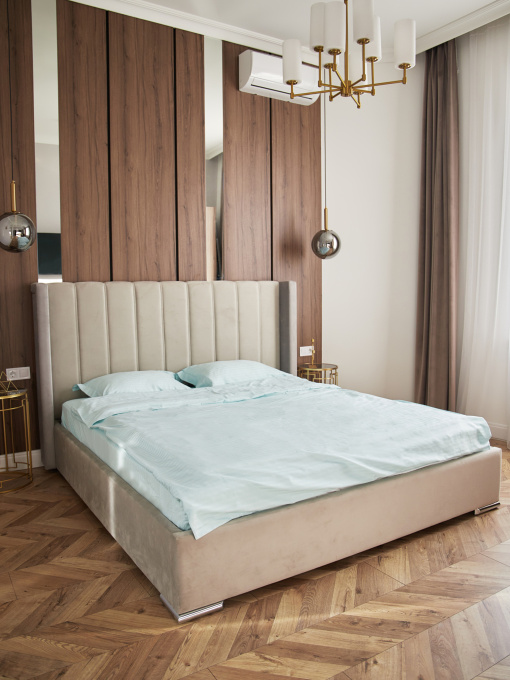 Комплект постільної білизни зі страйп-сатину в м'ятному кольорі B.D.S.M. модель SBCPKBSRP09 Фото