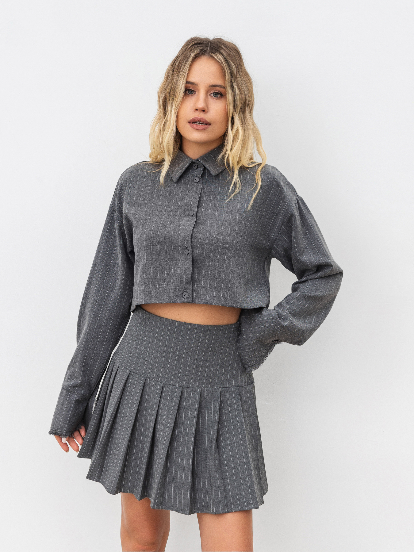 Юбка мини Romashka А-ля Преппі модель 206026405081 Фото