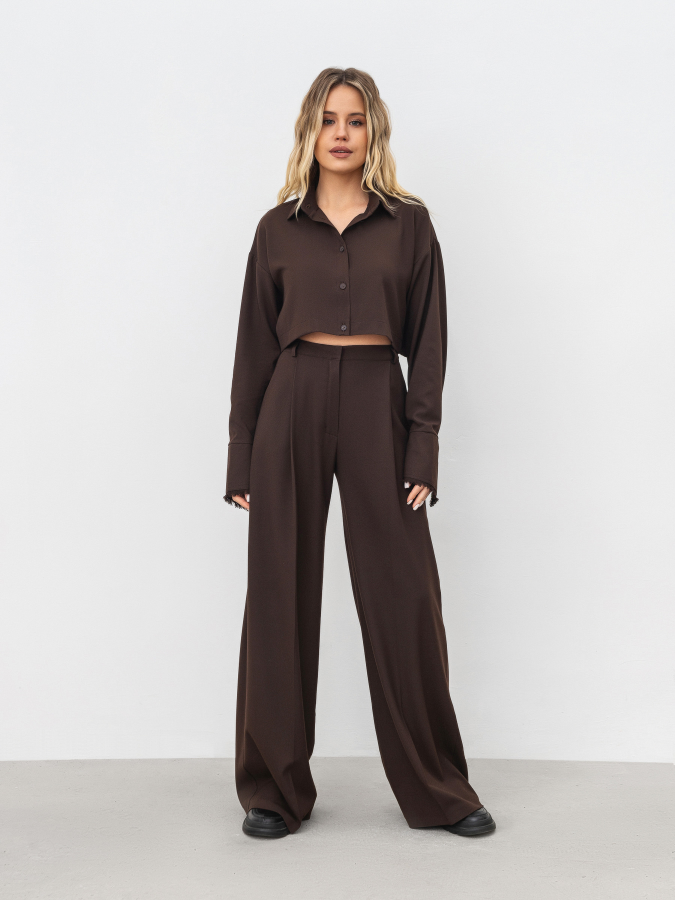 Рубашка Romashka Коротша Ніж Базова модель 201025304061 Фото