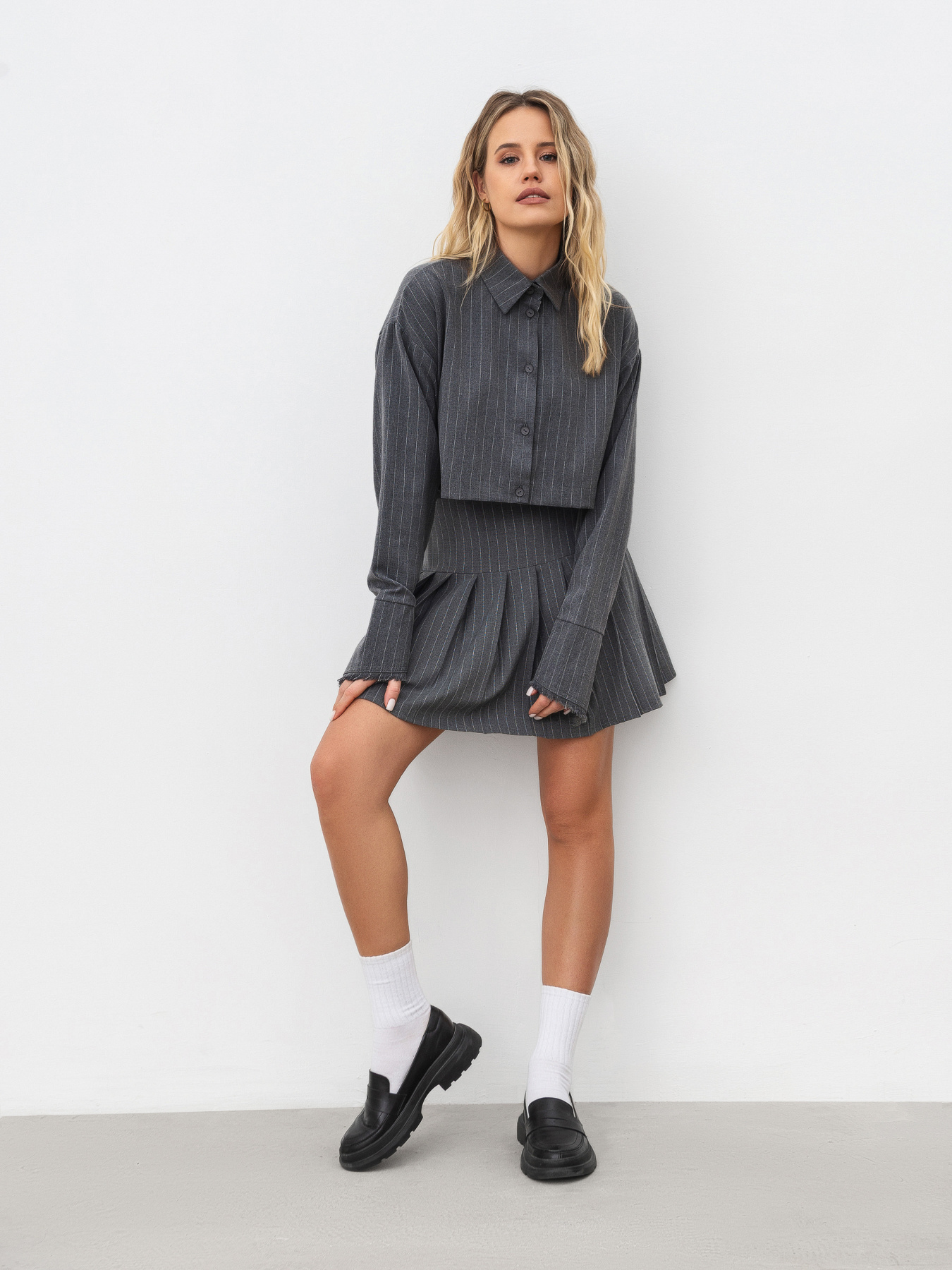 Рубашка Romashka Коротша ніж базова модель 201025304081 Фото