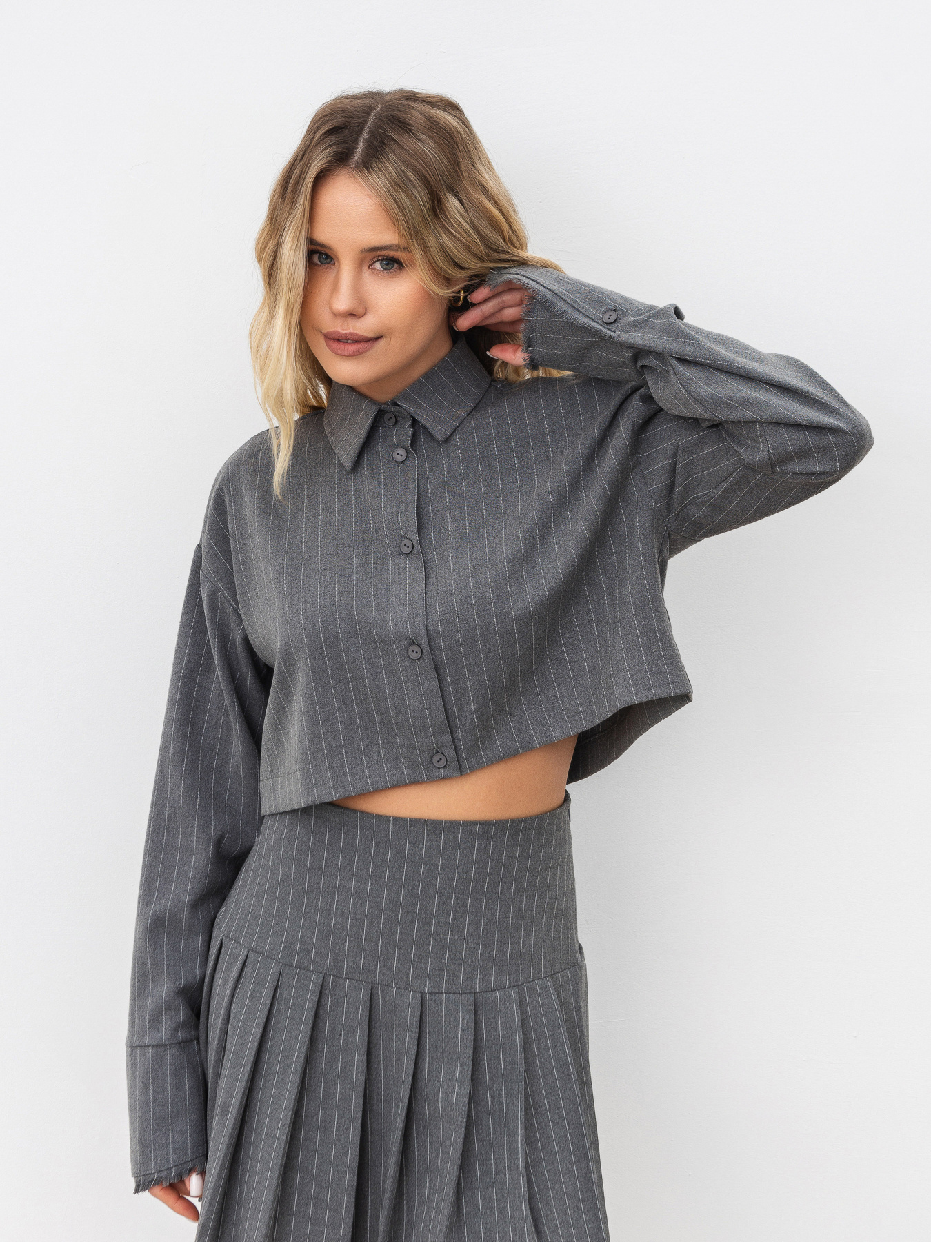 Рубашка Romashka Коротша ніж базова модель 201025304081 Фото