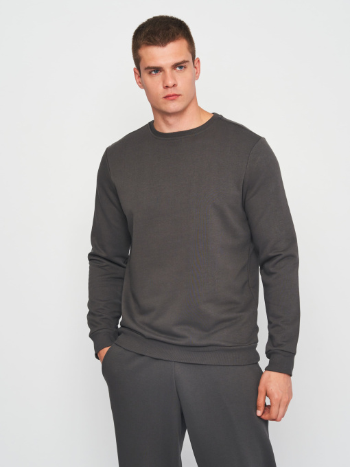 Свитшот Роза модель 210542_dark_gray Фото