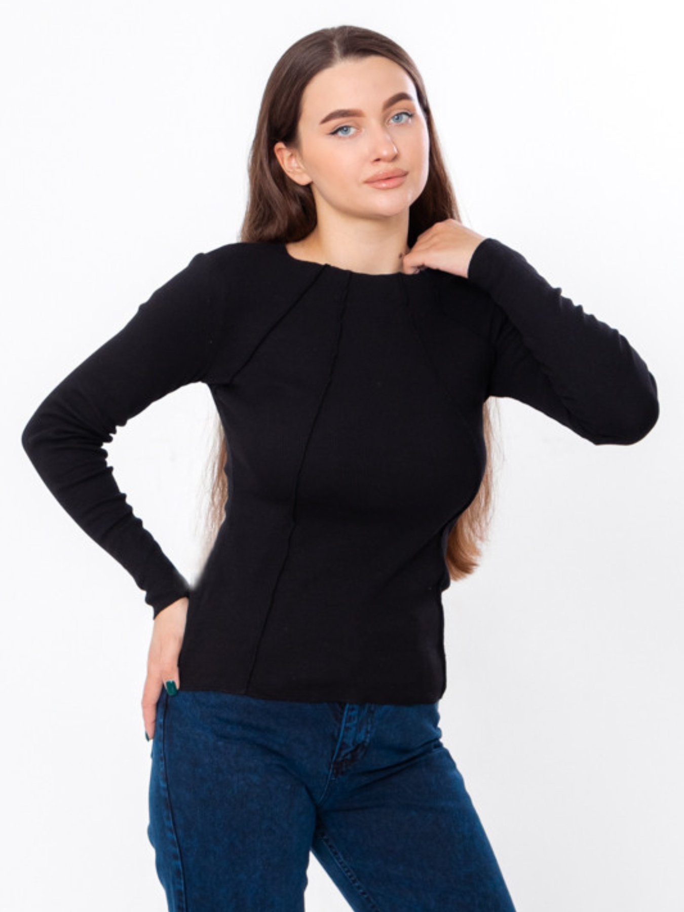 Лонгслів Носи своє модель 8387-019-chornij Фото