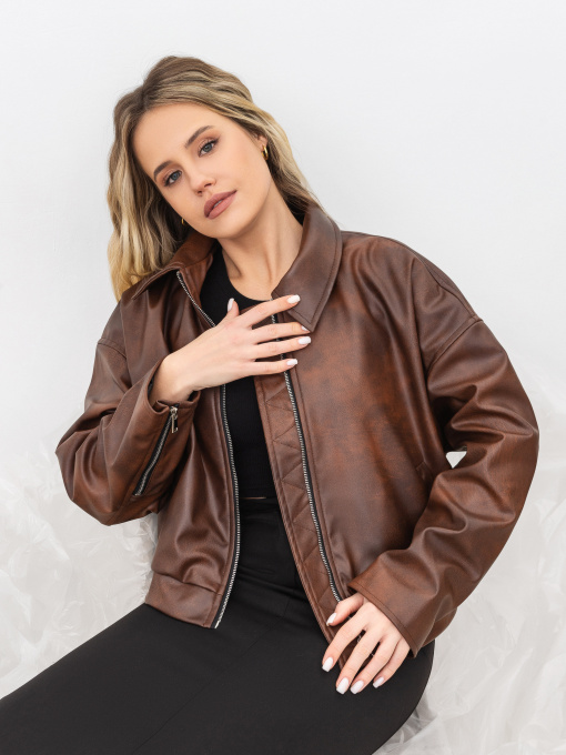 Шкіряна куртка Romashka Тато Носив модель 208024805061 Фото