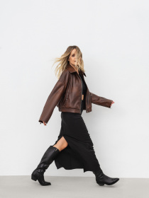 Шкіряна куртка Romashka Тато Носив модель 208024805061 Фото