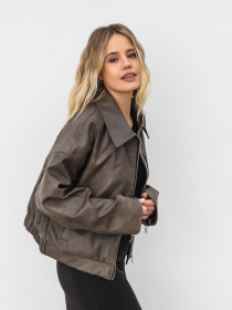 Шкіряна куртка Romashka Тато Носив модель 208024805081 Фото