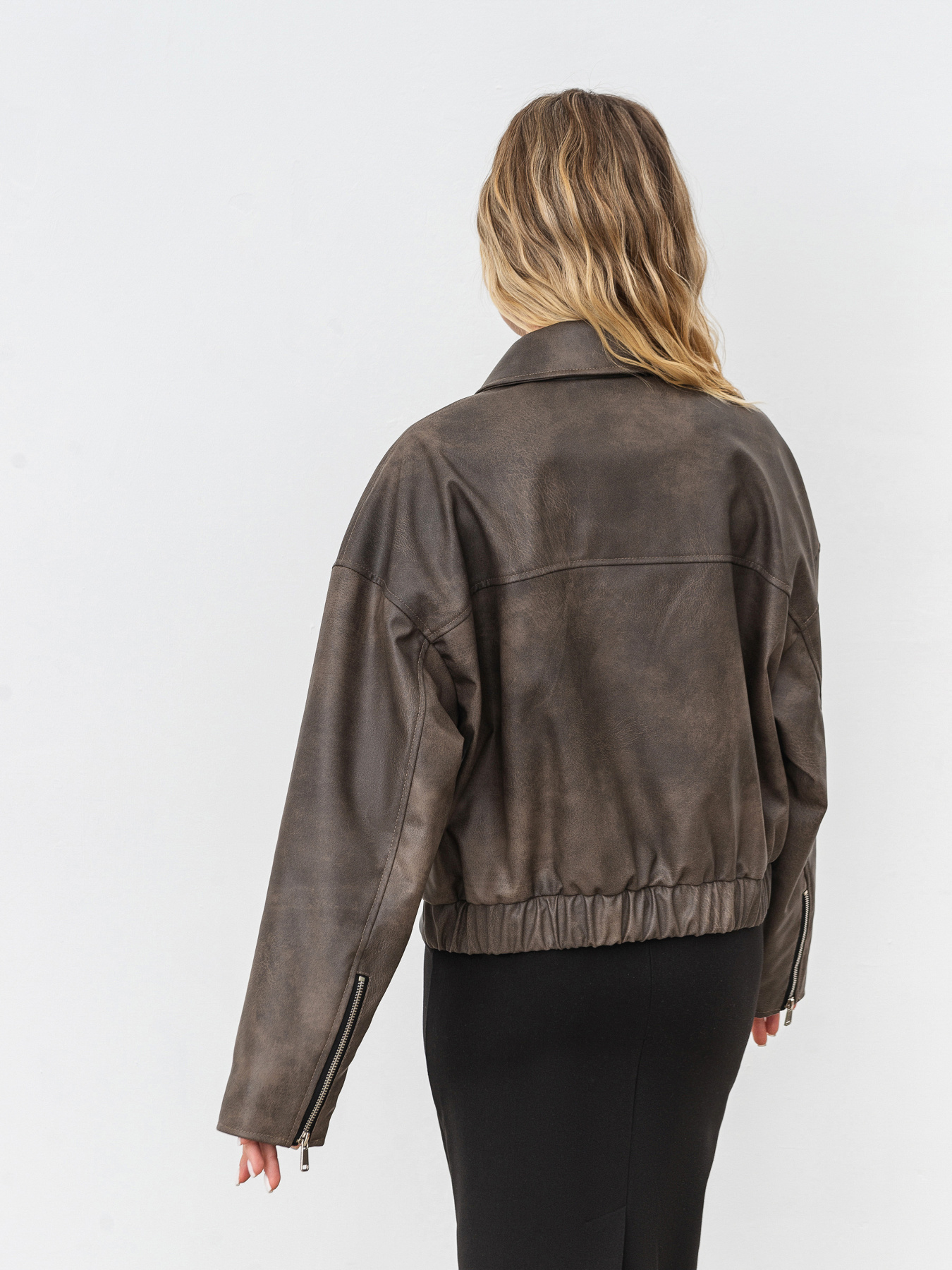 Шкіряна куртка Romashka Тато Носив модель 208024805081 Фото