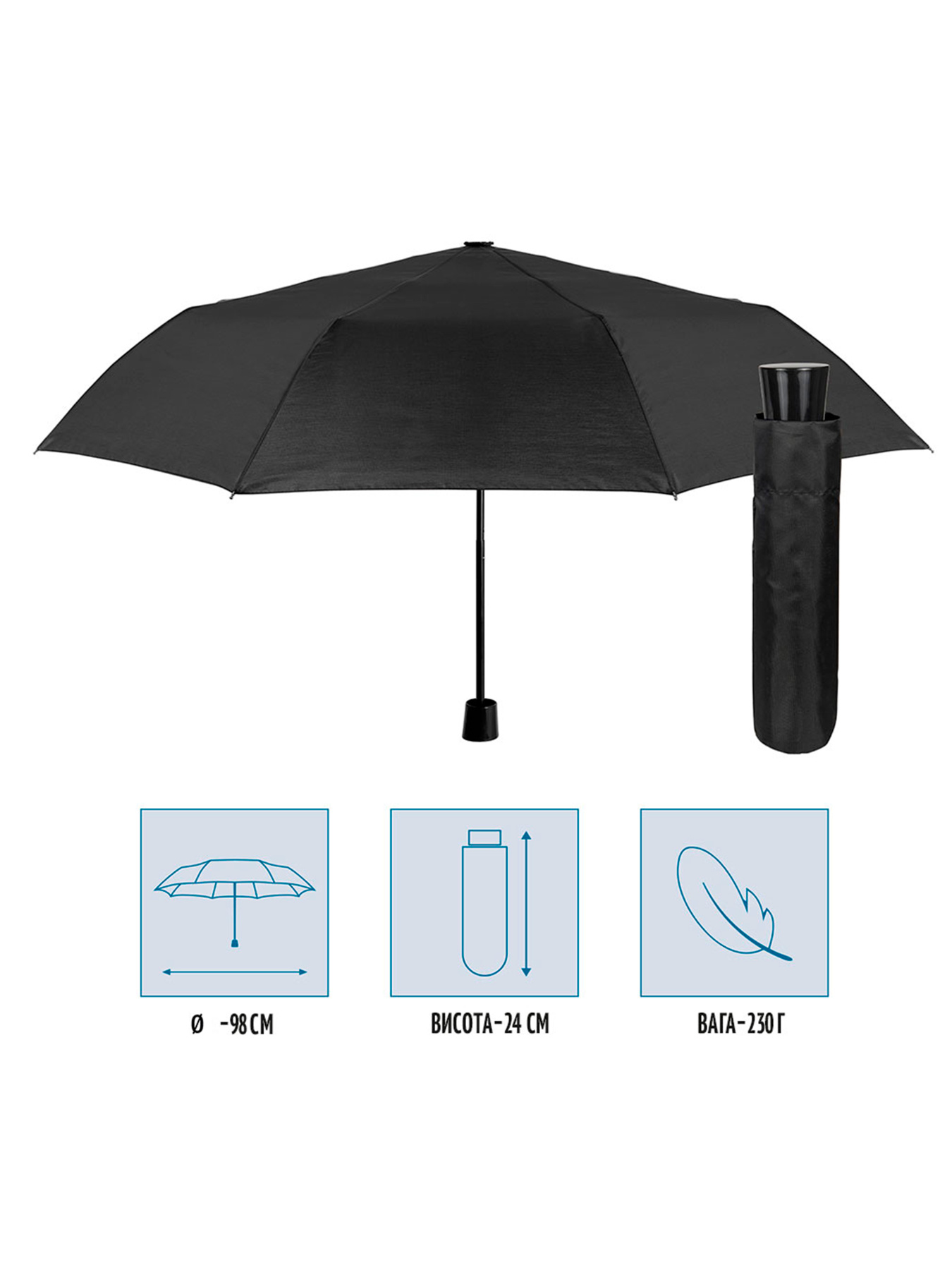 Парасолька PERLETTI Perletti модель 96005-01 Фото