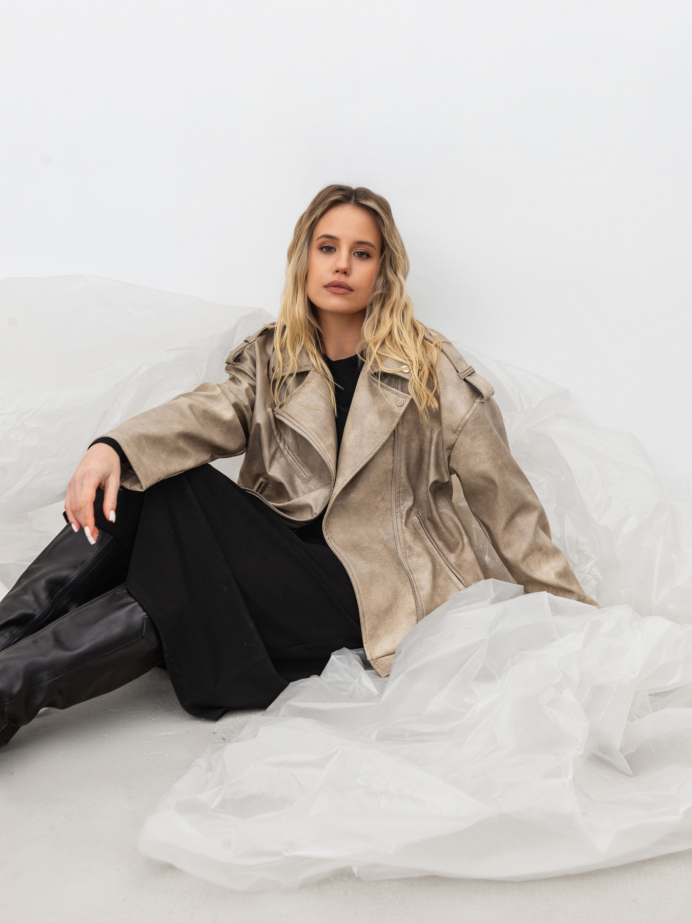 Куртка кожаная Romashka Берлін модель 208016204073 Фото