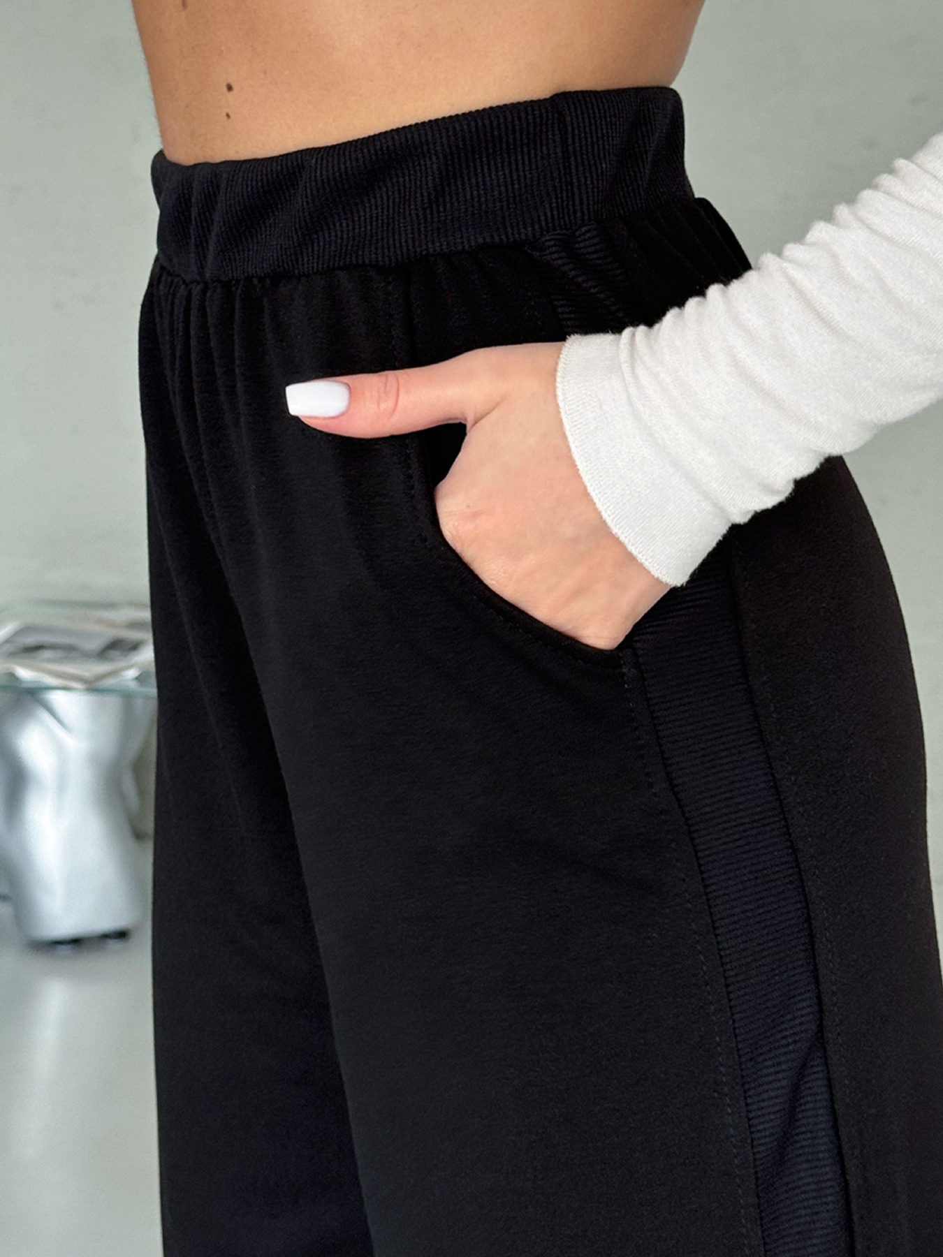 Брюки палаццо ISSA Plus модель 14303_черный Фото