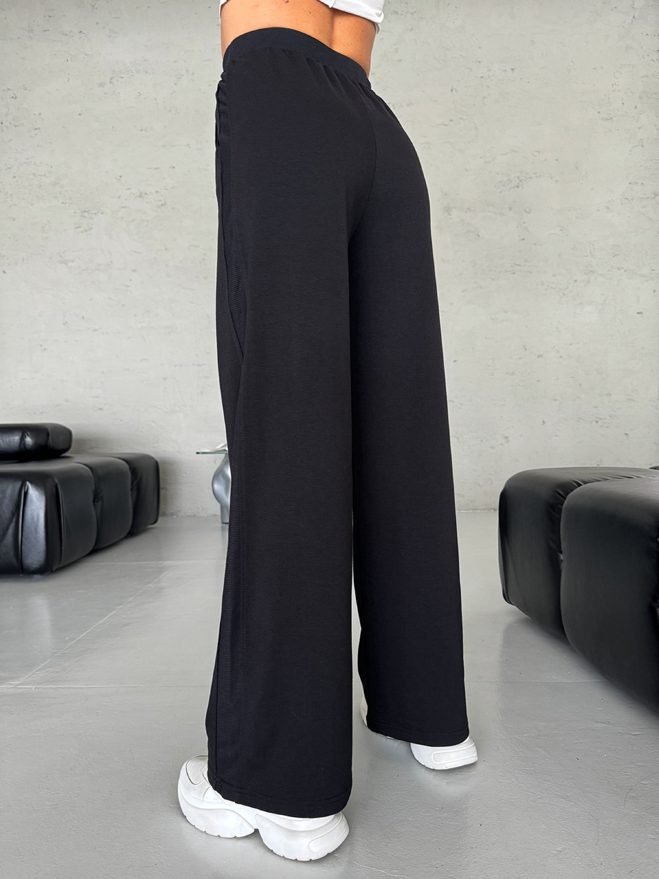 Палаццо ISSA Plus модель 14303_черный Палаццо ISSA Plus модель 14303_черный Фото