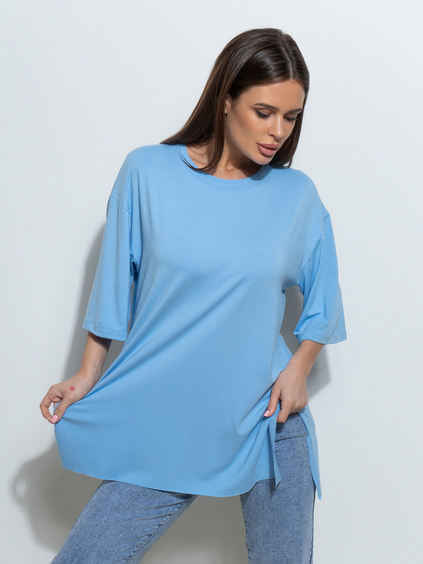 Футболка ISSA Plus модель 14495_голубой Фото