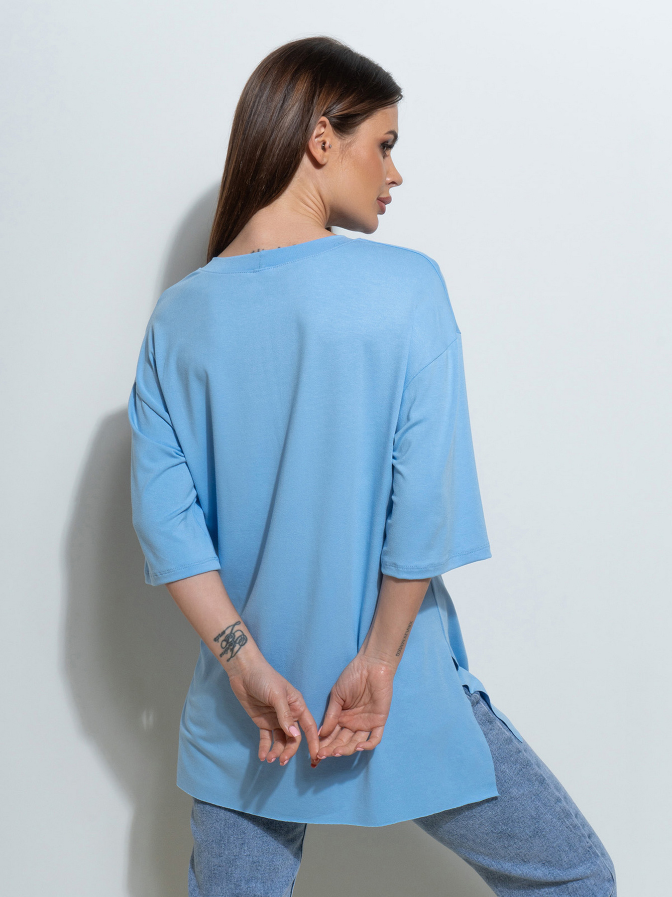 Футболка ISSA Plus модель 14495_голубой Фото