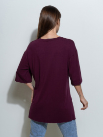 Футболка ISSA Plus модель 14495_фиолетовый Футболка ISSA Plus модель 14495_фиолетовый Фото