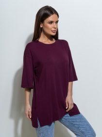 Футболка ISSA Plus модель 14495_фиолетовый Футболка ISSA Plus модель 14495_фиолетовый Фото