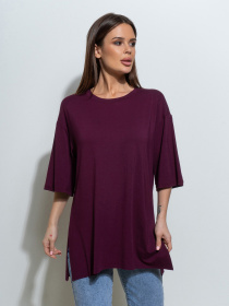 Футболка ISSA Plus модель 14495_фиолетовый Футболка ISSA Plus модель 14495_фиолетовый Фото