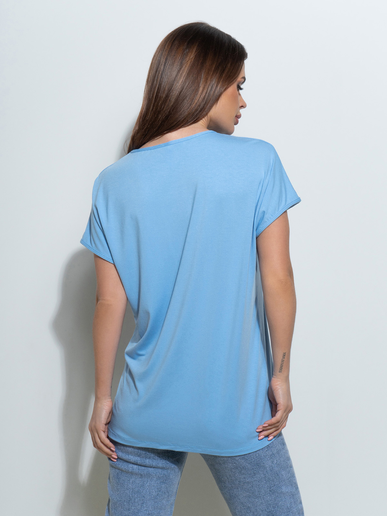 Футболка ISSA Plus модель 14496_голубой Фото