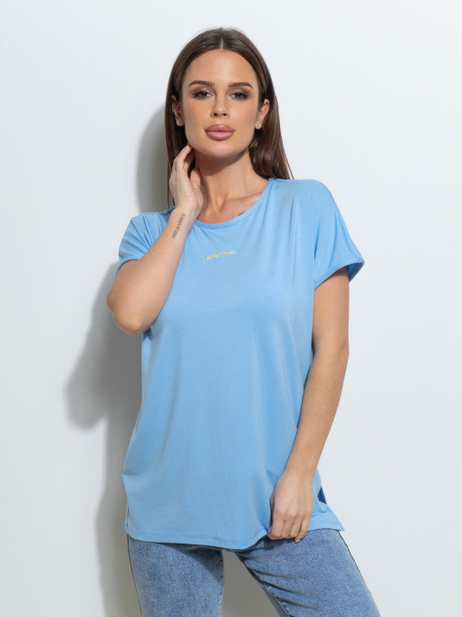 Футболка ISSA Plus модель 14497_голубой Фото