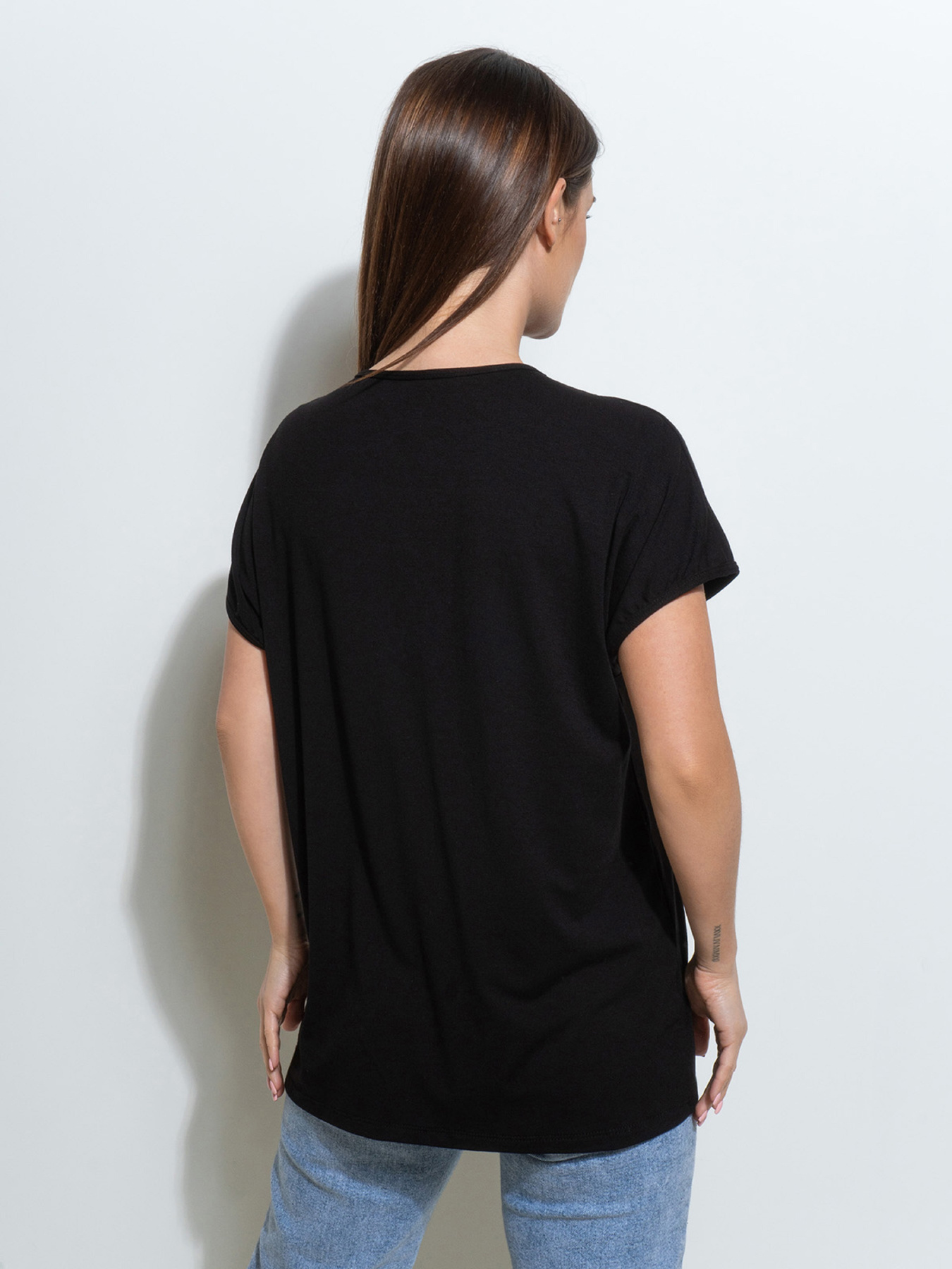 Футболка ISSA Plus модель 14497_черный Футболка ISSA Plus модель 14497_черный Фото