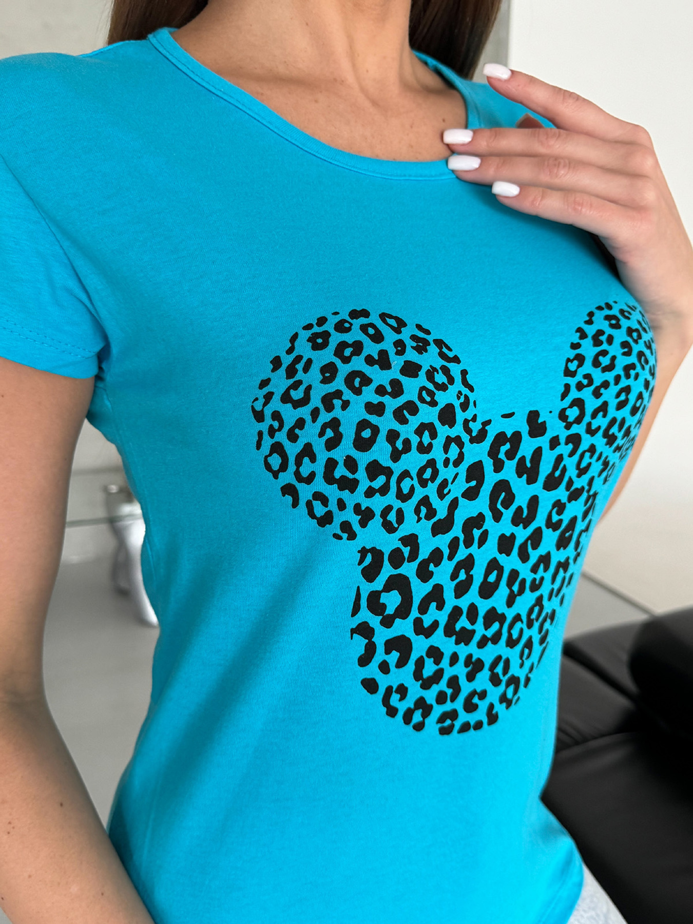 Футболка ISSA Plus модель WN20-434_голубой Фото