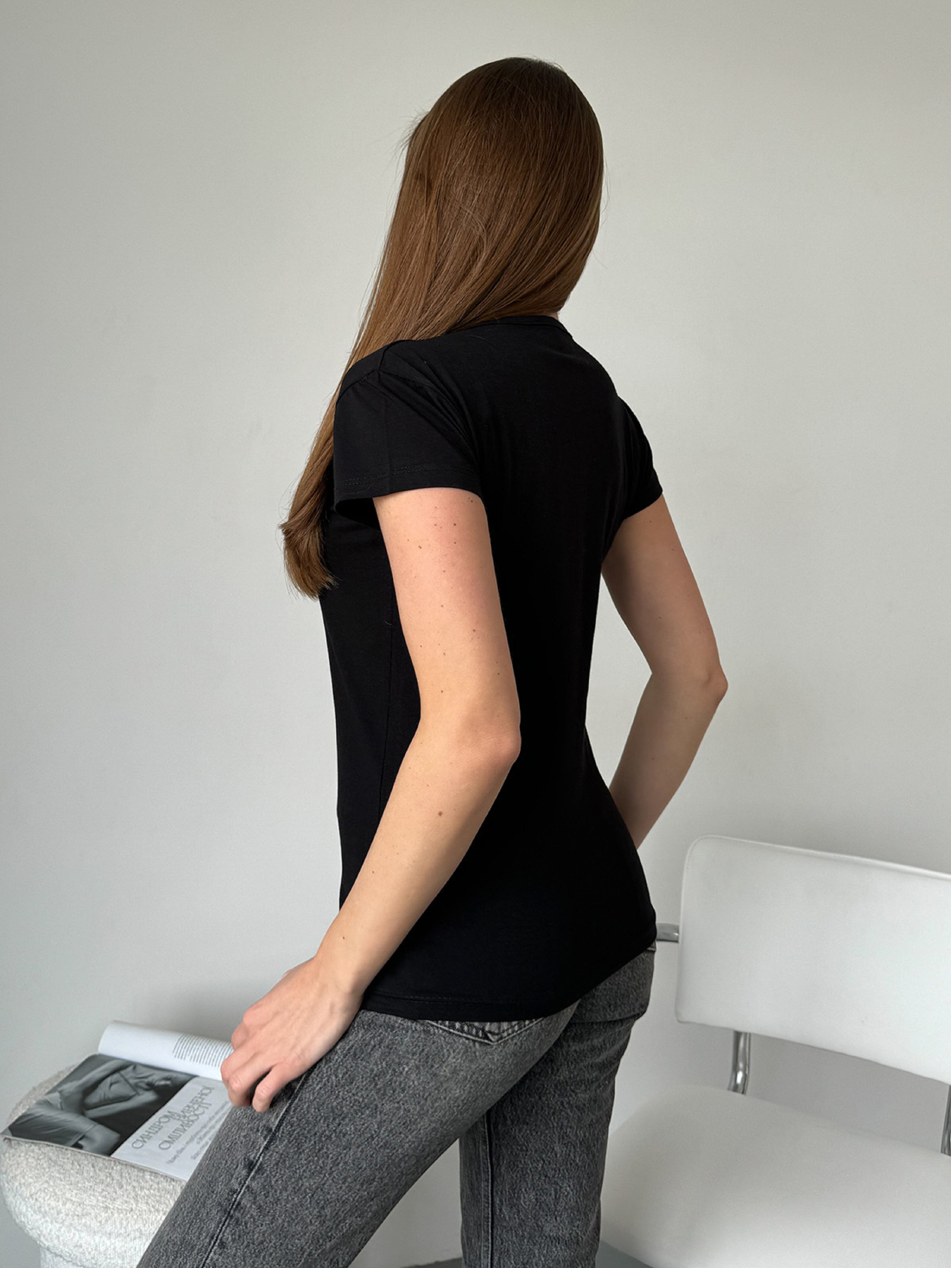 Футболка ISSA Plus модель WN20-593_черный Футболка ISSA Plus модель WN20-593_черный Фото