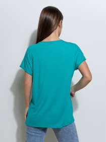 Футболка ISSA Plus модель 14496_бирюзовый Фото
