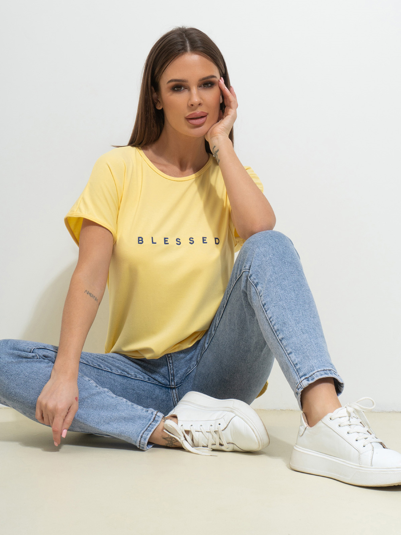 Футболка ISSA Plus модель 14496_желтый Фото