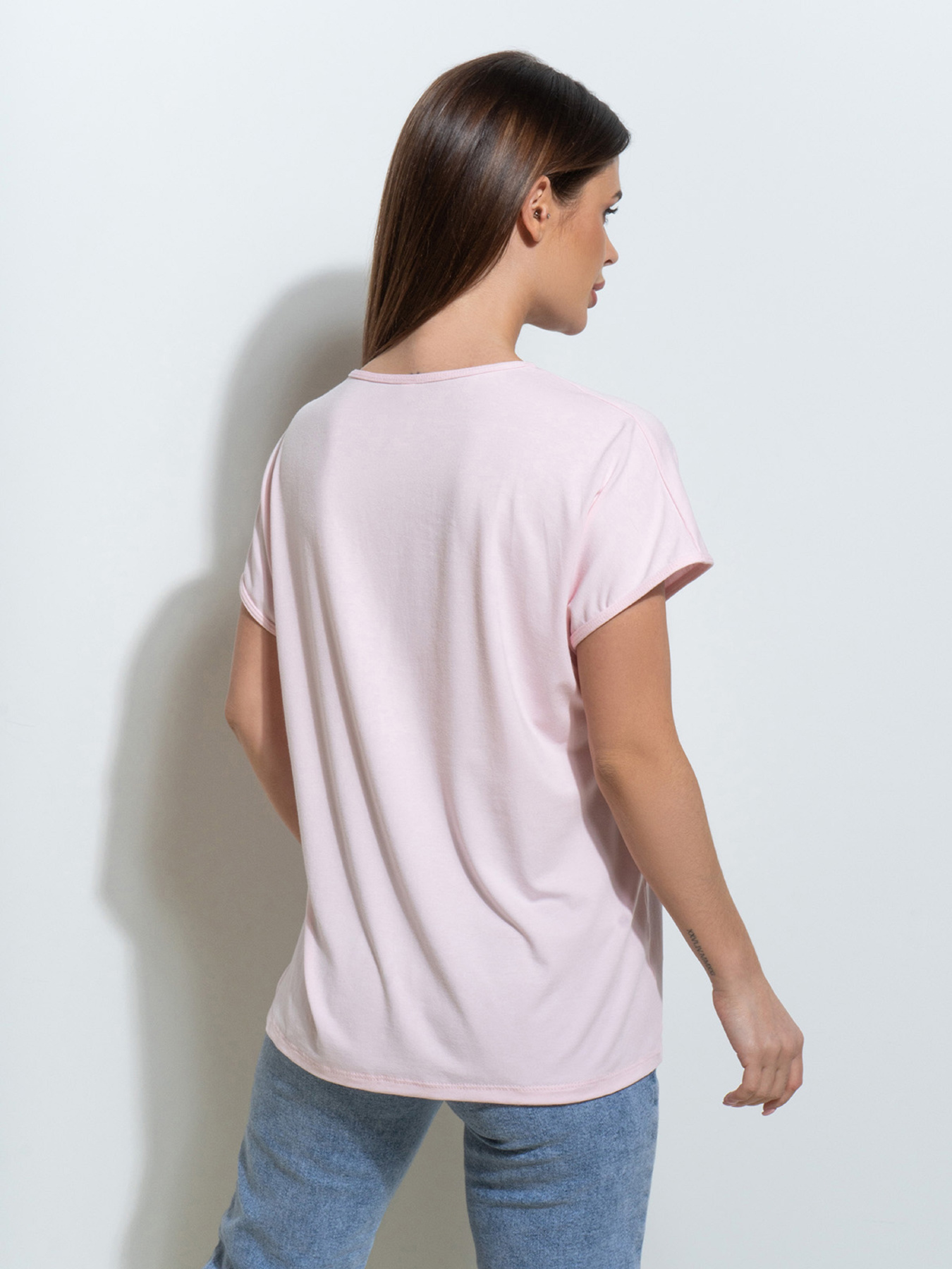 Футболка ISSA Plus модель 14496_розовый Фото