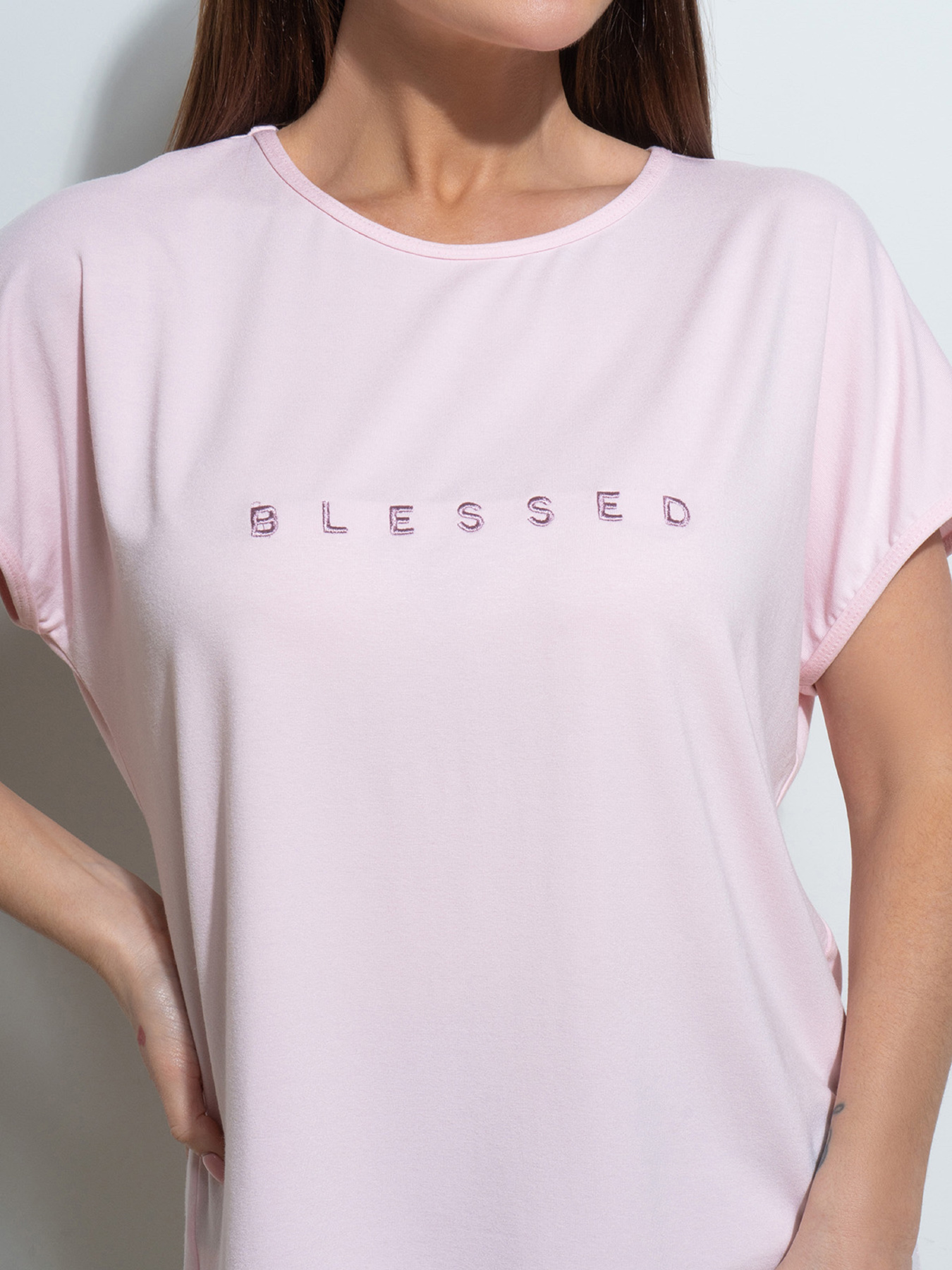 Футболка ISSA Plus модель 14496_розовый Фото