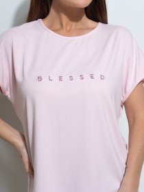 Футболка ISSA Plus модель 14496_розовый Фото