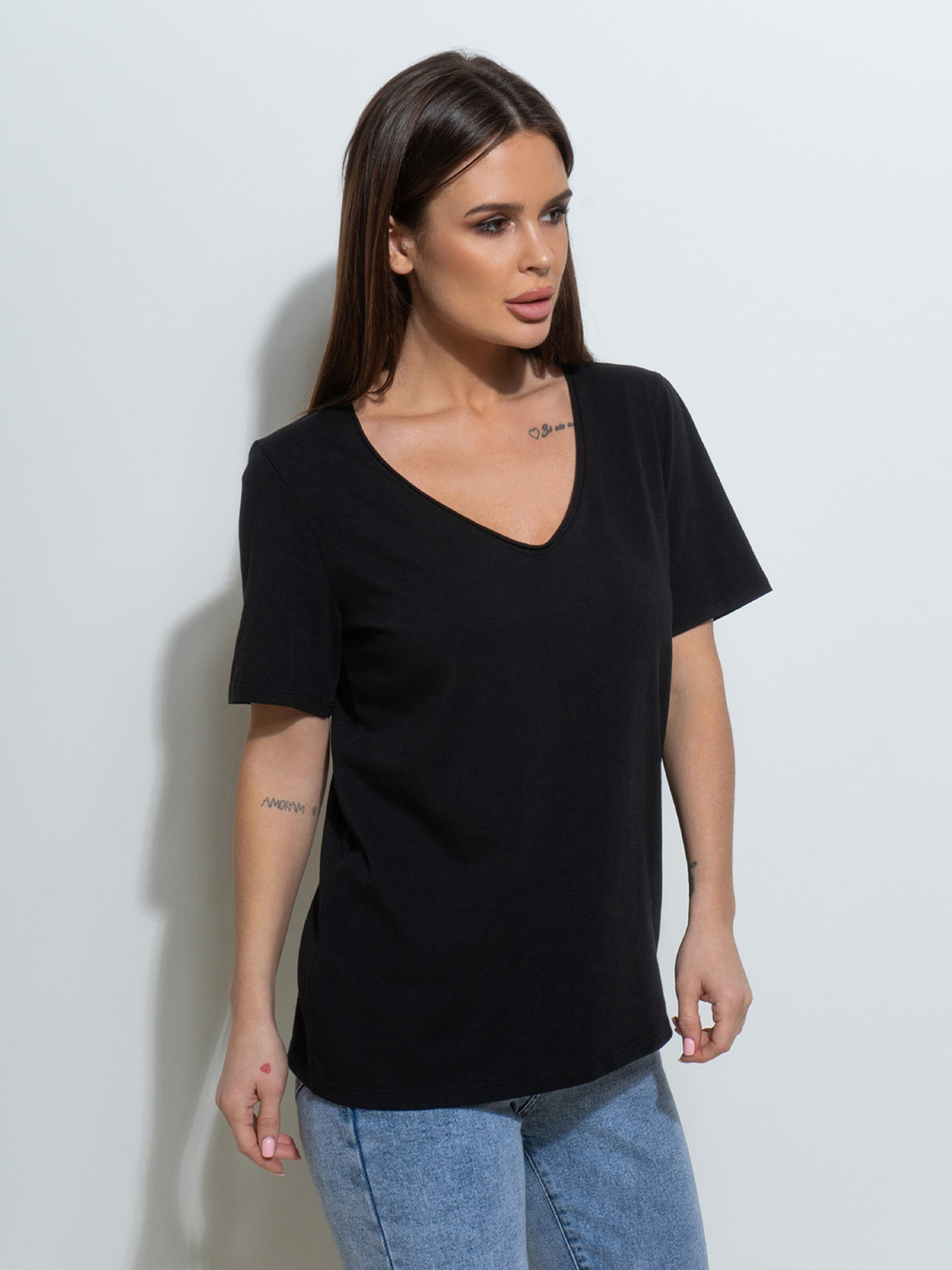 Футболка ISSA Plus модель 14494_черный Фото