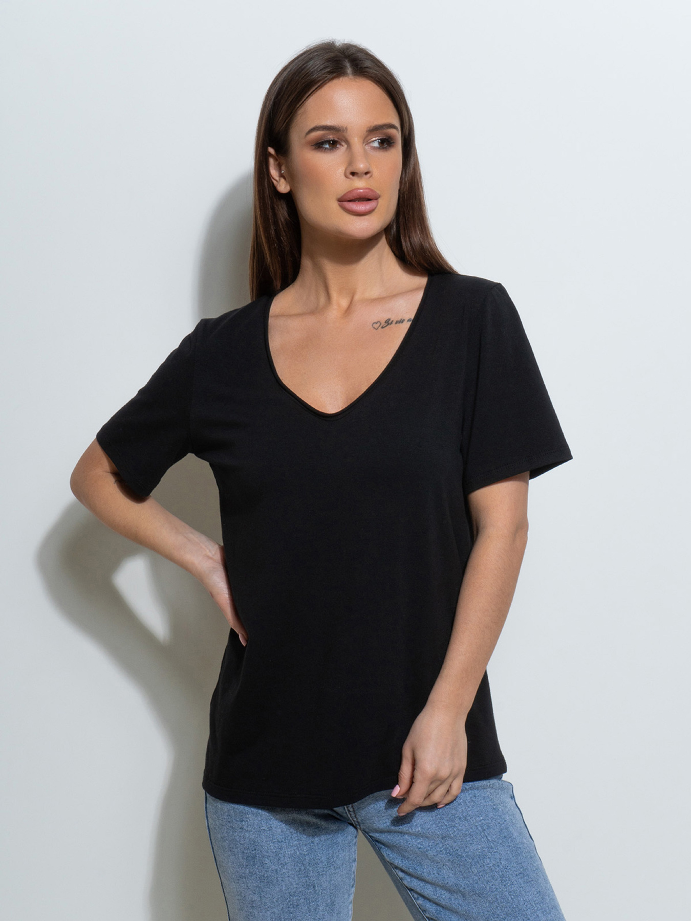 Футболка ISSA Plus модель 14494_черный Фото