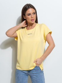 Футболка ISSA Plus модель 14497_желтый Футболка ISSA Plus модель 14497_желтый Фото