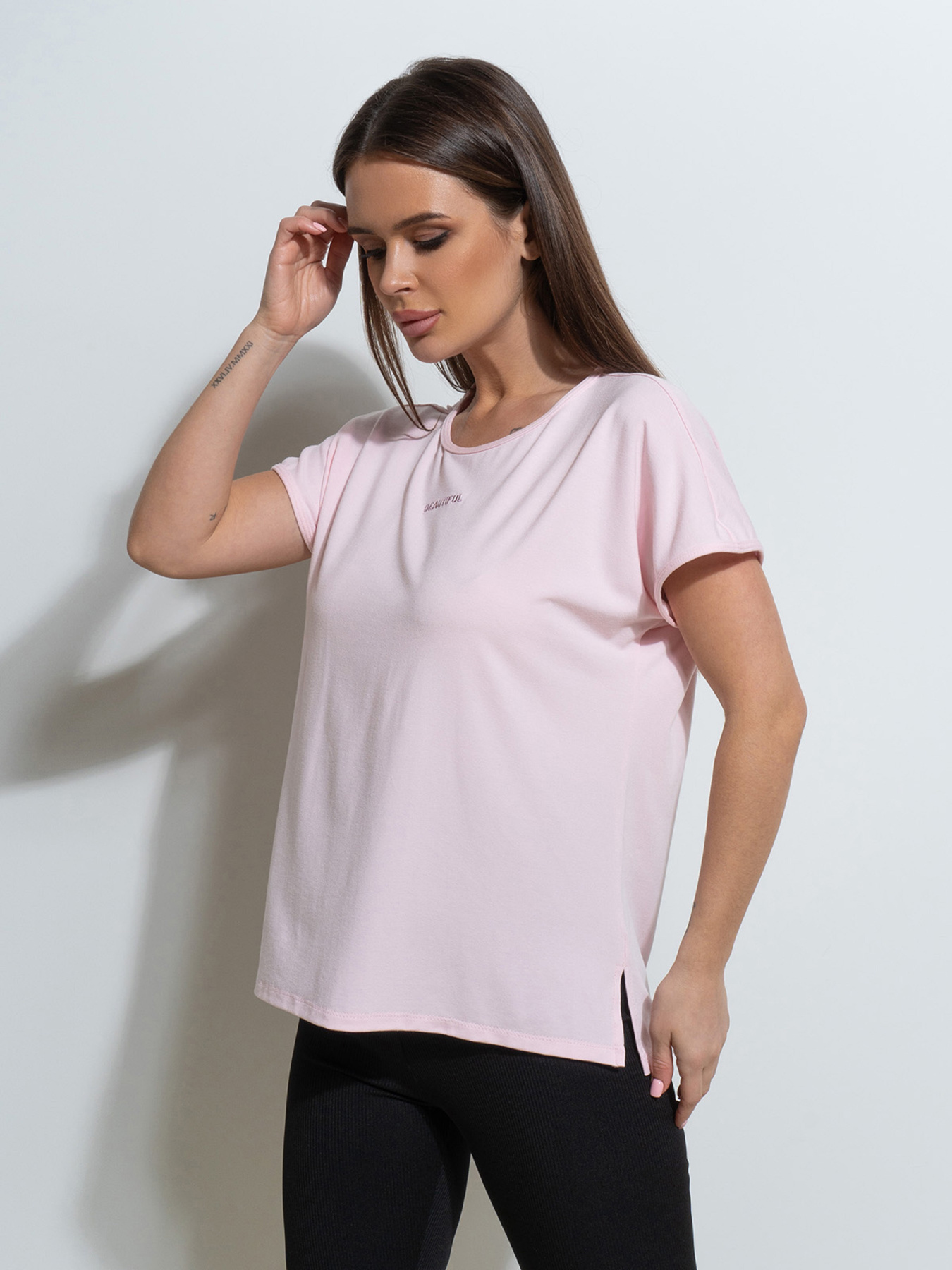 Футболка ISSA Plus модель 14497_розовый Фото