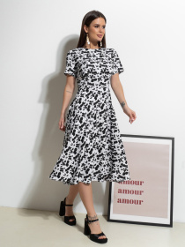 Платье миди ISSA Plus модель 14514_белый Фото