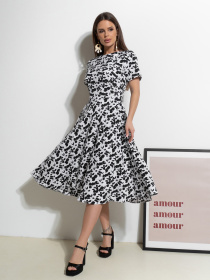 Сукня міді ISSA Plus модель 14514_белый Фото