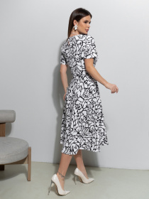 Платье миди ISSA Plus модель 14545_белый Фото