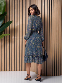 Платье миди ISSA Plus модель 14517_мультиколор Фото