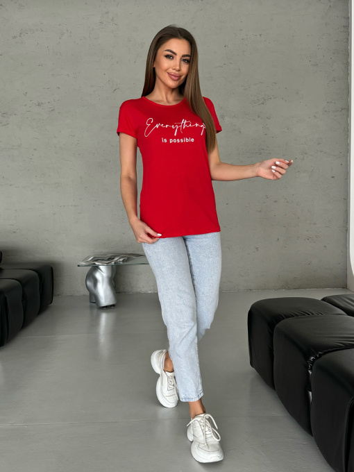 Футболка ISSA Plus модель WN20-593_красный Фото