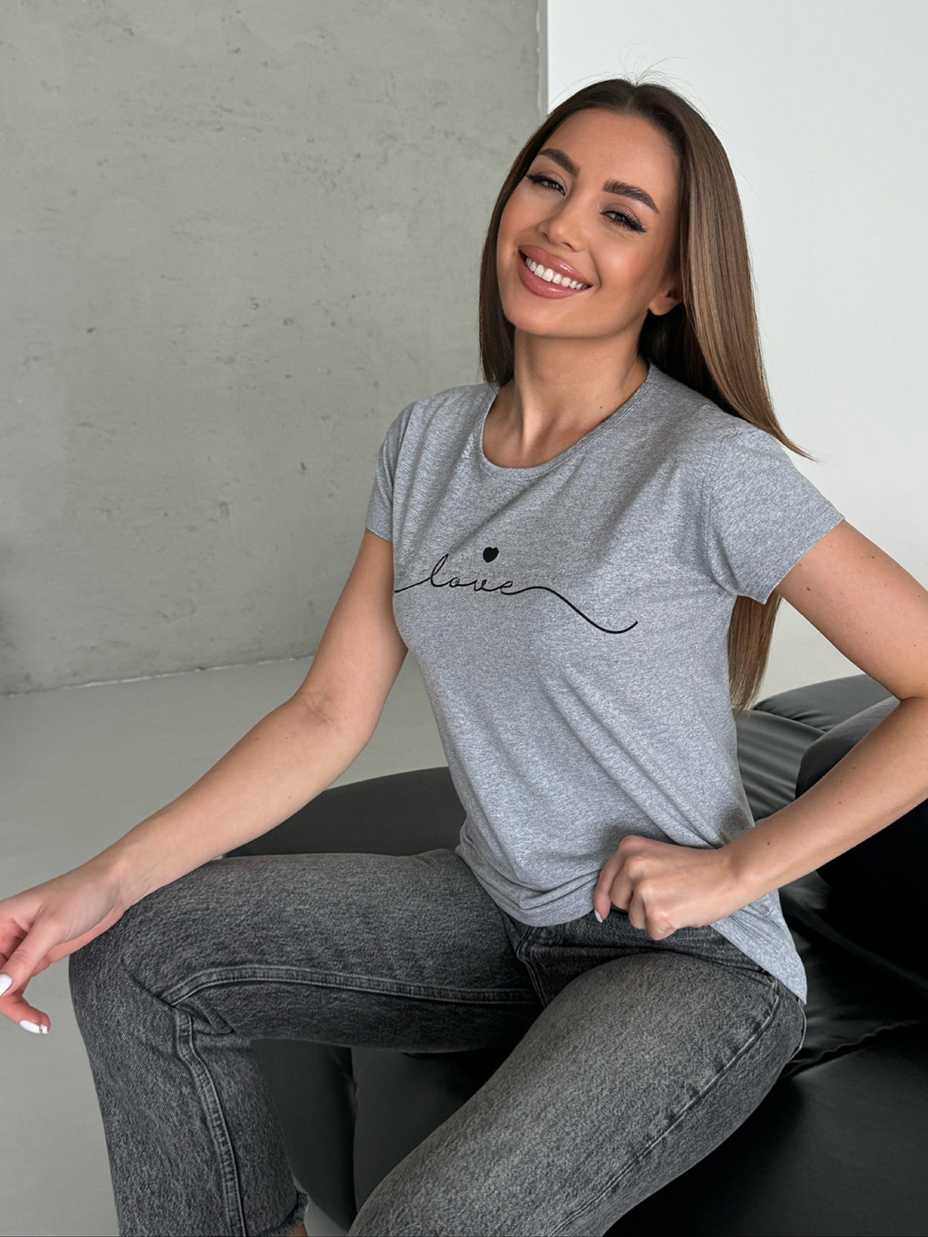 Футболка ISSA Plus модель WN20-594_серый Фото