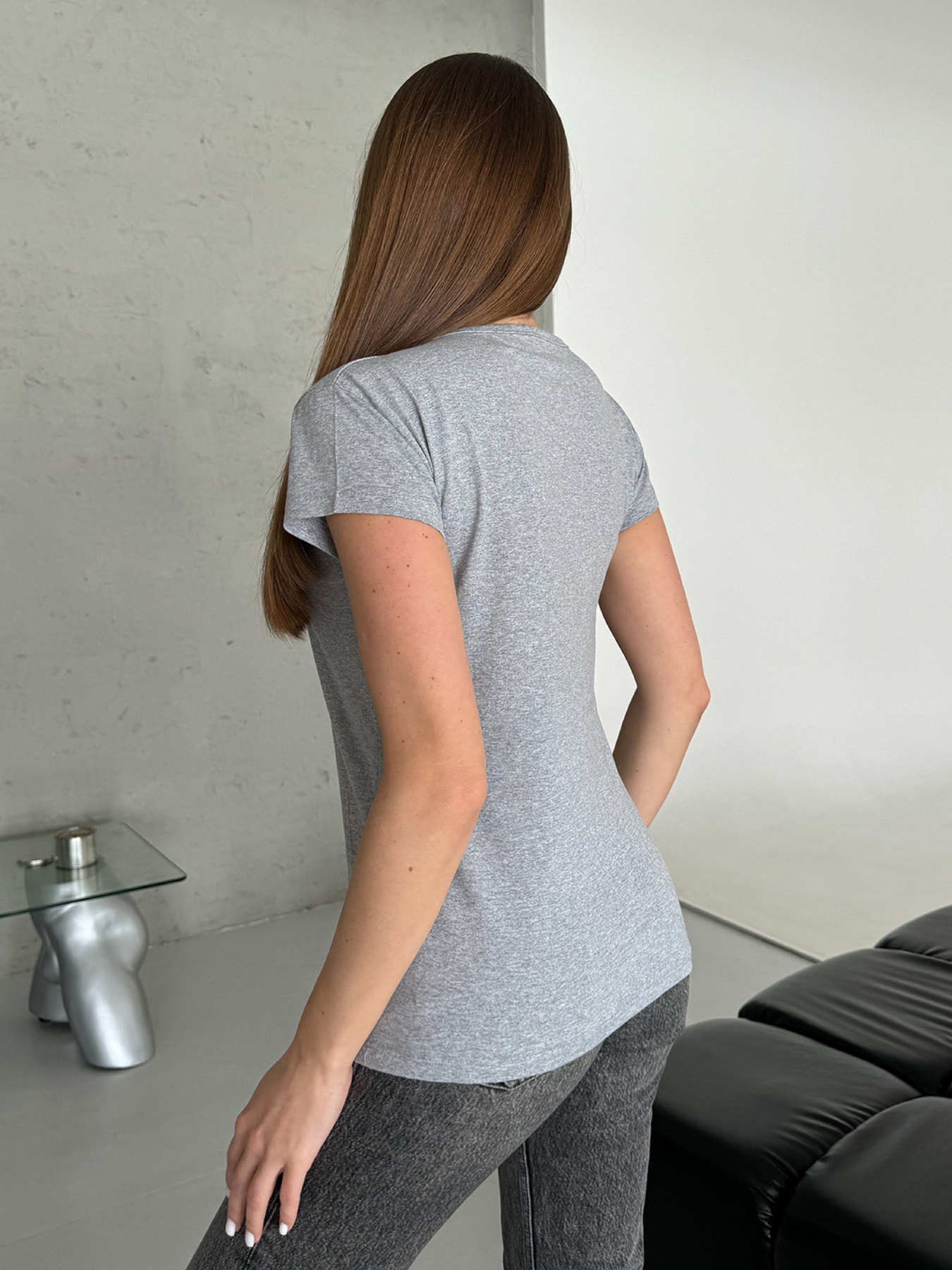 Футболка ISSA Plus модель WN20-594_серый Футболка ISSA Plus модель WN20-594_серый Фото