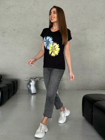 Футболка ISSA Plus модель WN20-595_черный Футболка ISSA Plus модель WN20-595_черный Фото