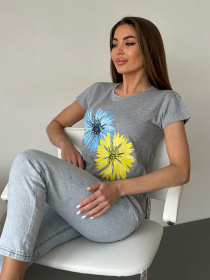 Футболка ISSA Plus модель WN20-595_серый Фото