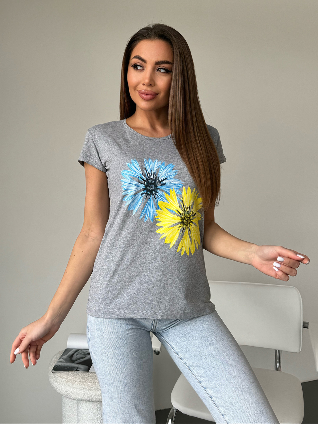 Футболка ISSA Plus модель WN20-595_серый Фото